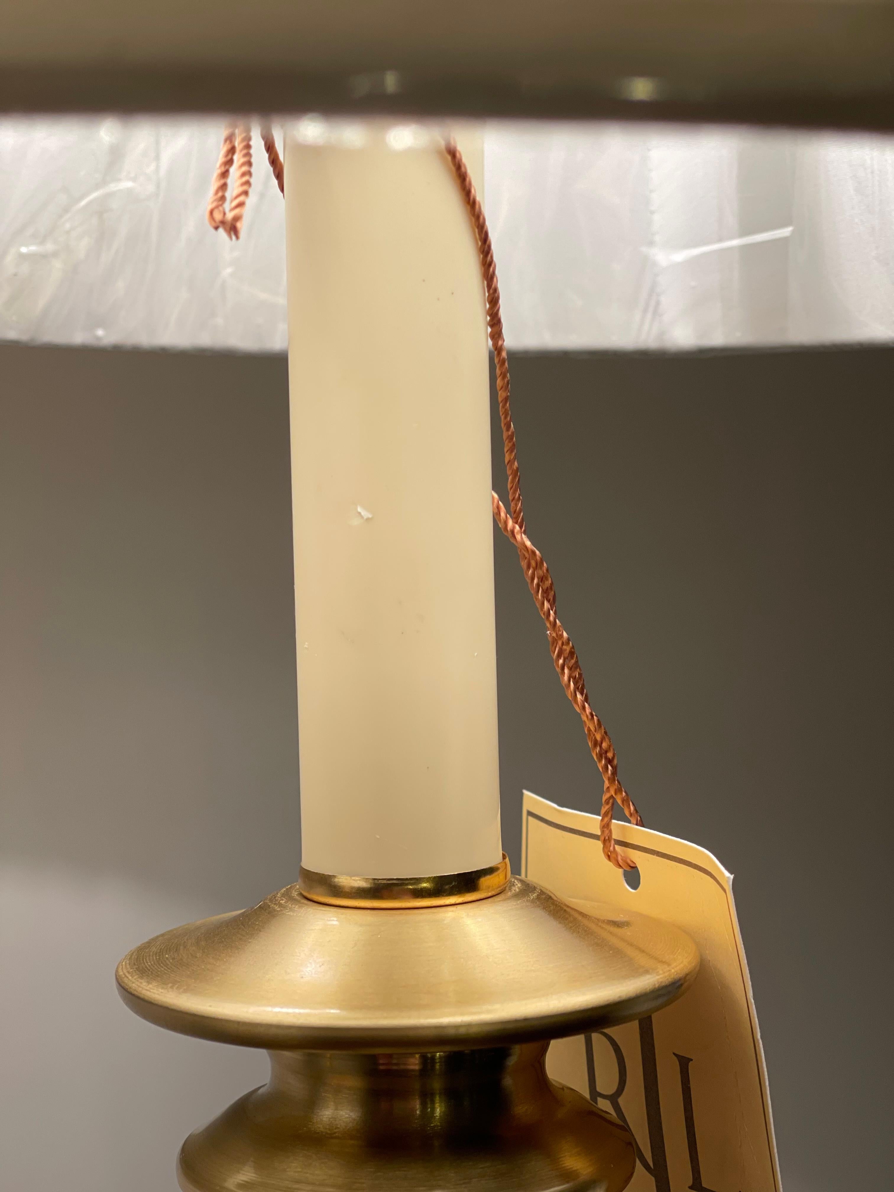 Stunning Pair of Ralph Lauren Tall Victorian Brass Candle Table Lamp 4