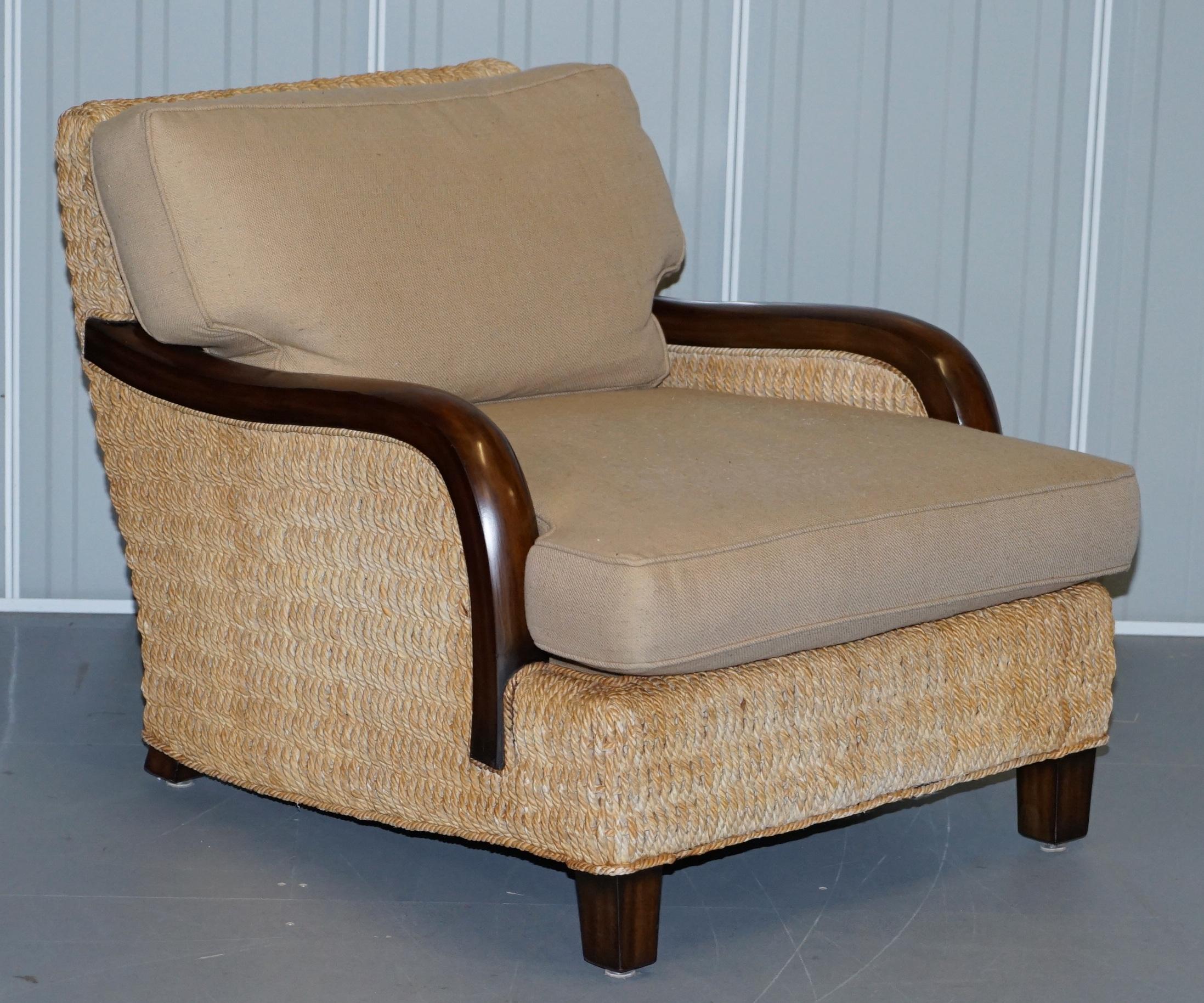 We are delighted to offer for sale this pair of absolutely stunning Ralph Lauren oversized Barrymore armchairs with heavy wicker frames RRP £11,000

A truly stunning pair, absolutely the most comfortable lounge chairs I have sat in this year,