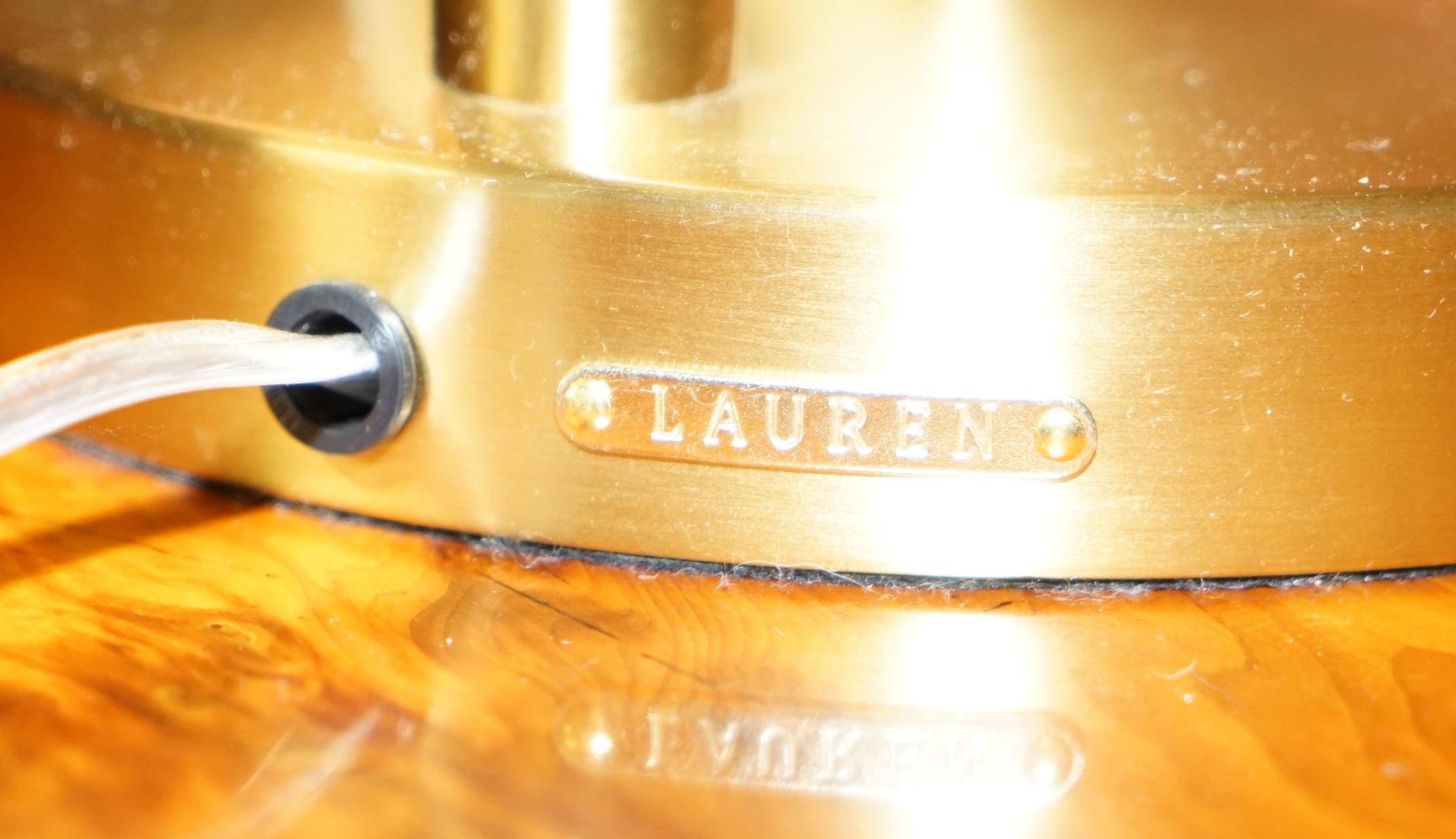Stunning Pair of Ralph Lauren Gilt Brass Articulated Table Desk Lamps 3