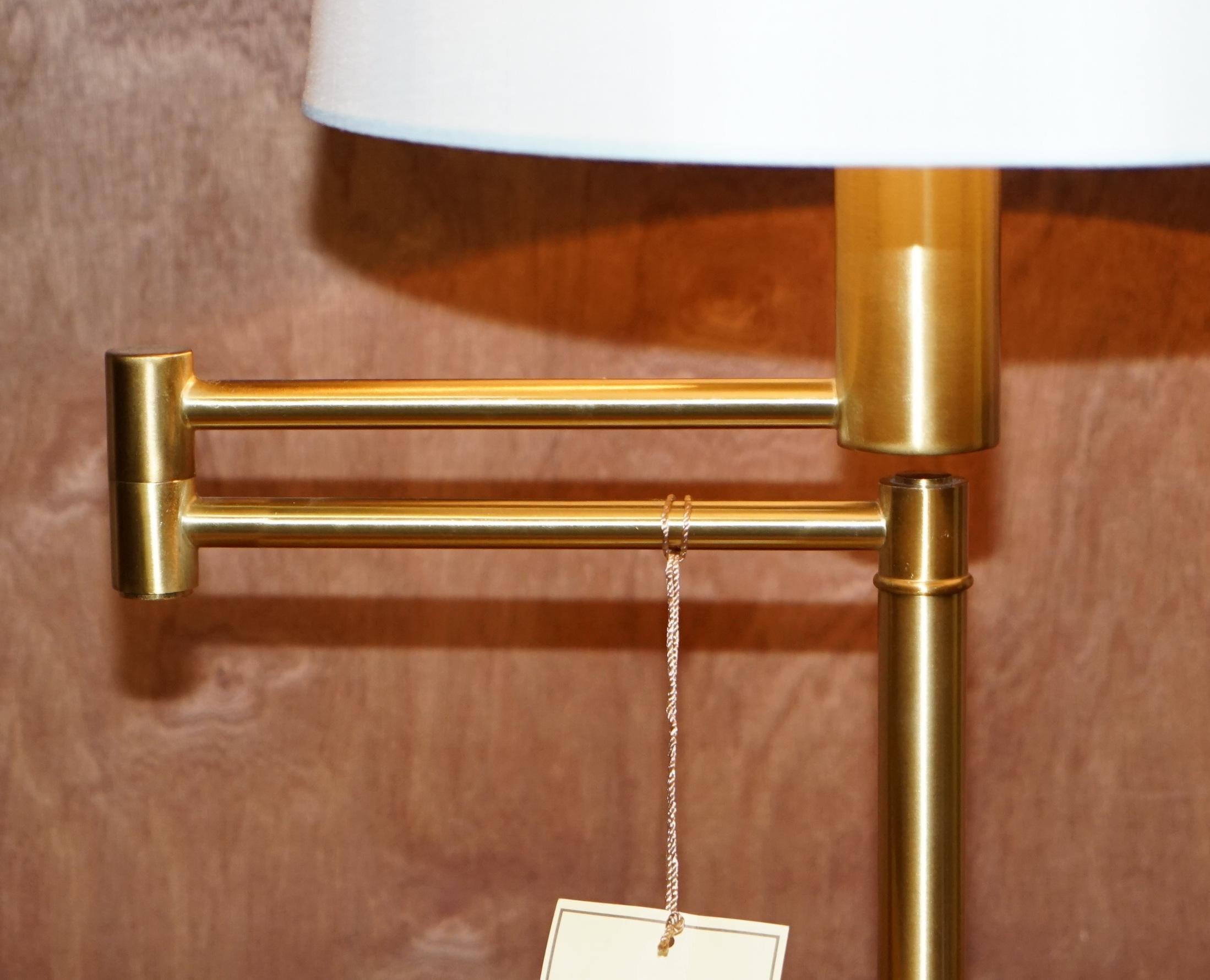 Other Stunning Pair of Ralph Lauren Gilt Brass Articulated Table Desk Lamps