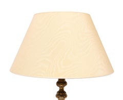 Stunning pair of Rococo Brass table lamps Italy 1920s