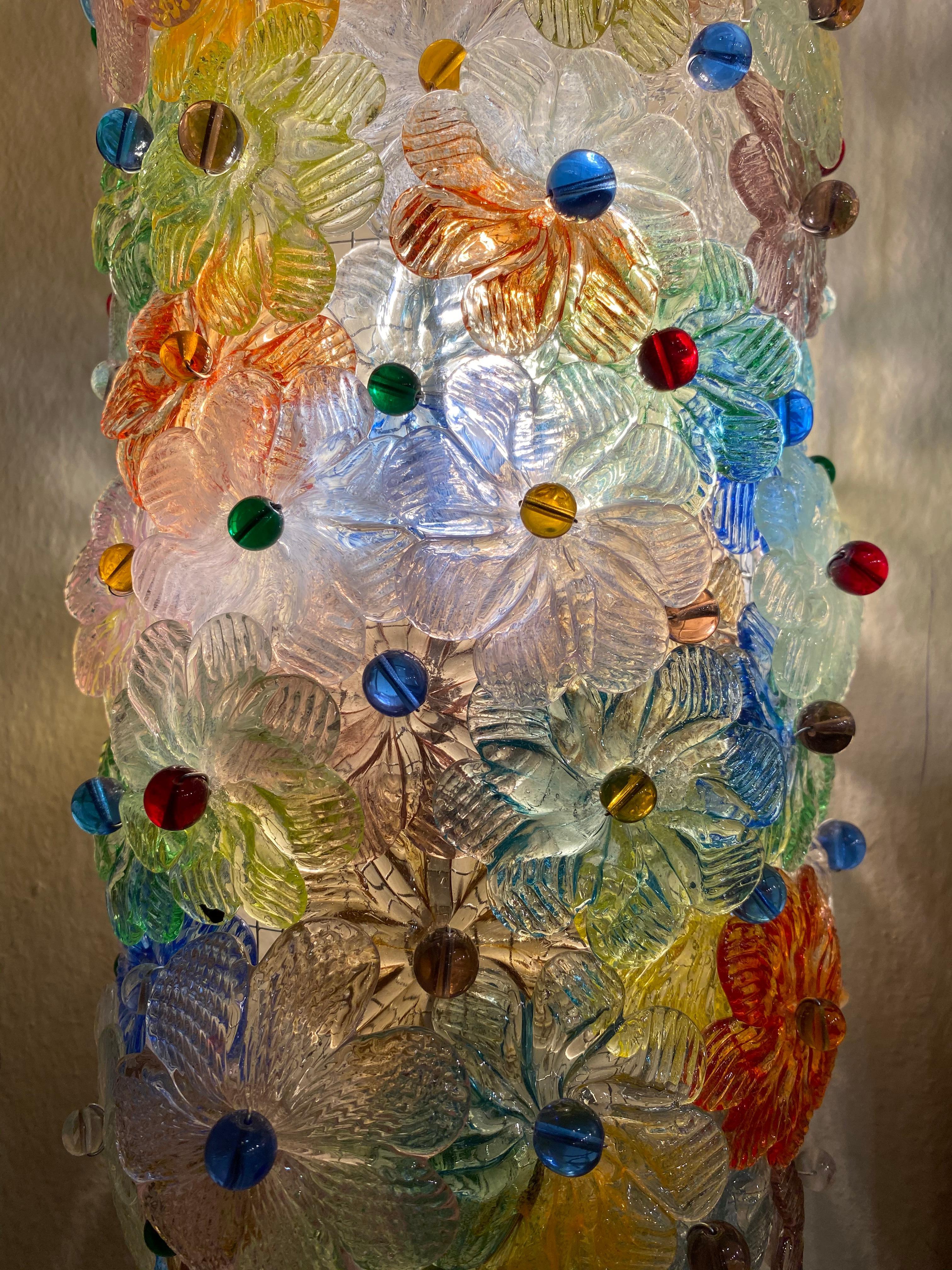Stunning Pair of Sconces Millefiori by Seguso, Murano, 1950 In Excellent Condition In Budapest, HU