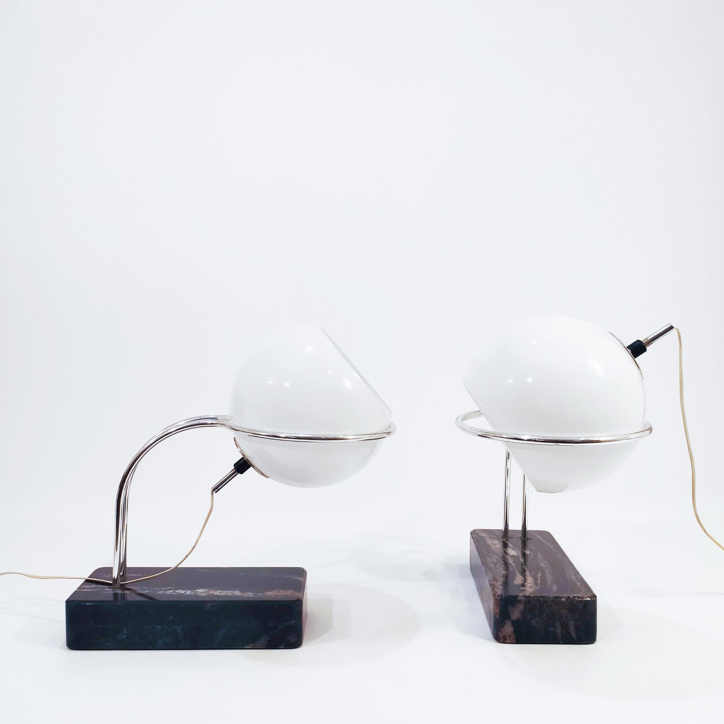 Bauhaus Stunning pair of table lamps from Joan Antoni Blanc for Tramo, Spain, 1960s For Sale