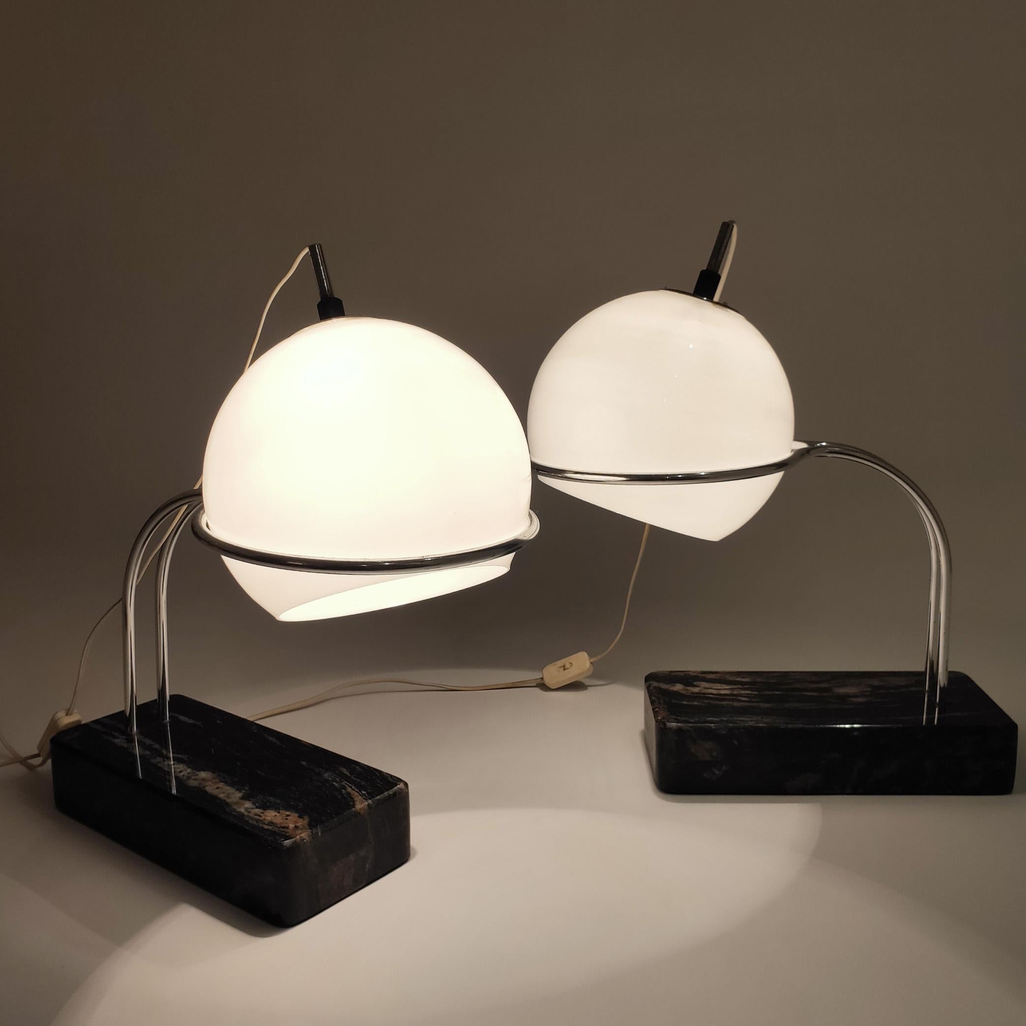 Stunning pair of table lamps from Joan Antoni Blanc for Tramo, Spain, 1960s For Sale 1