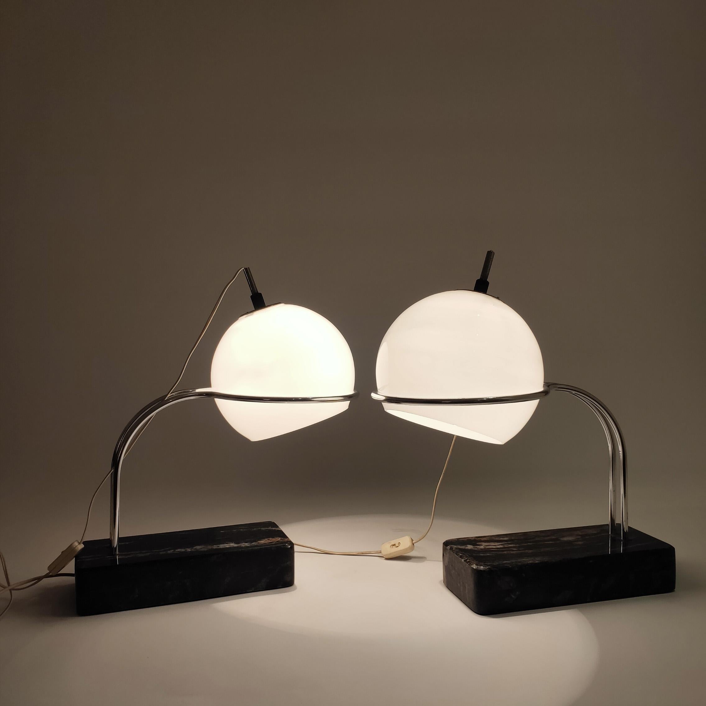 Stunning pair of table lamps from Joan Antoni Blanc for Tramo, Spain, 1960s For Sale 2