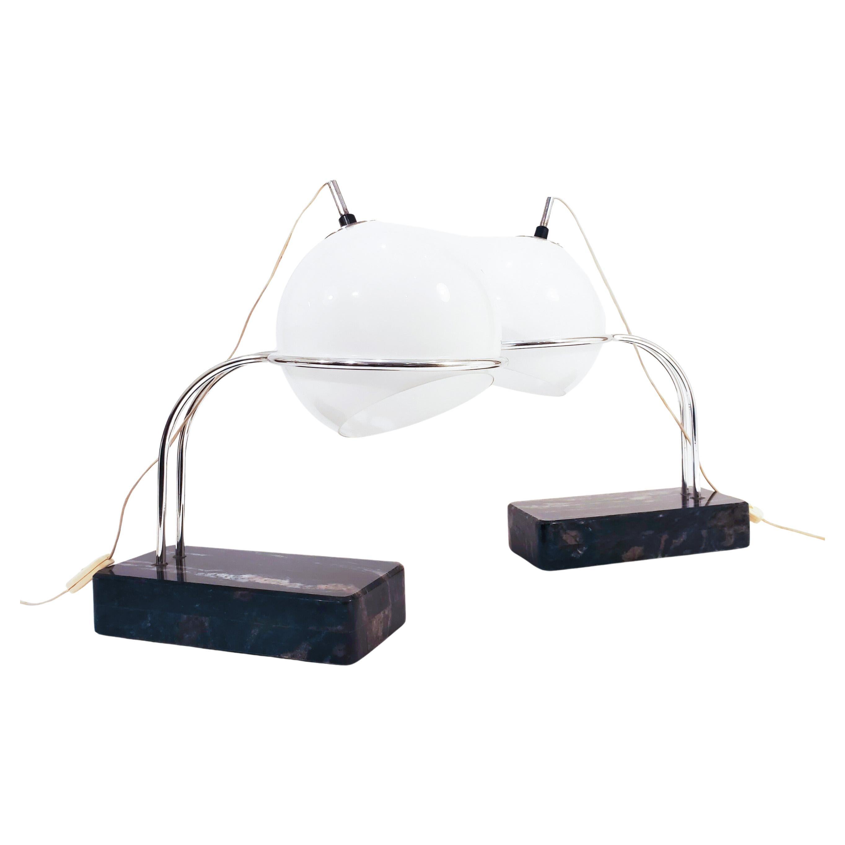 Stunning pair of table lamps from Joan Antoni Blanc for Tramo, Spain, 1960s For Sale