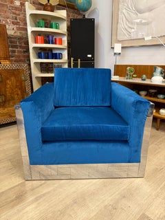 Stunning Paul Evans Cityscape Cube Chair, Signed and Directional Label