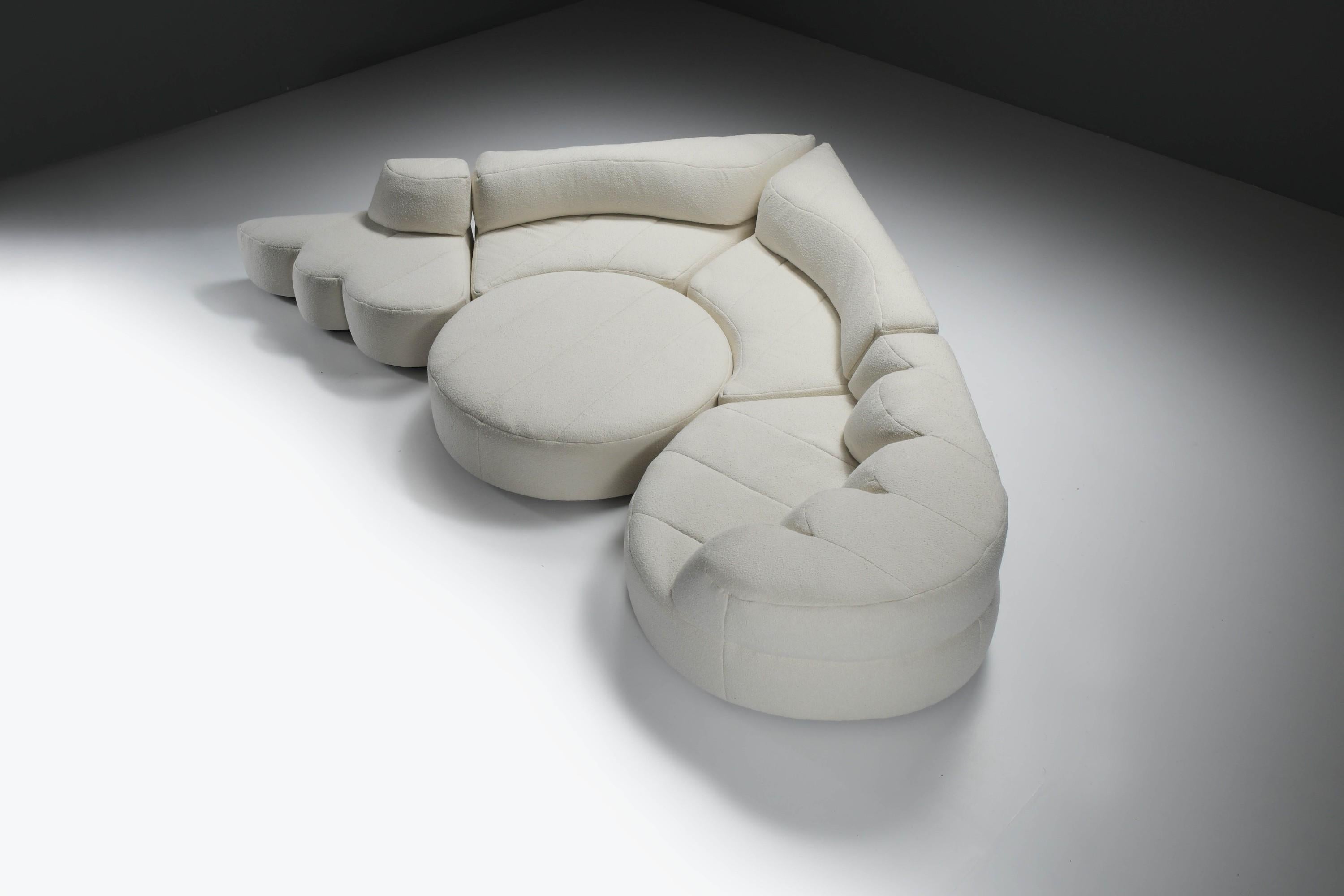 20ième siècle Superbe canapé modulaire Paysage ou Landscape XL de Hans Hopfer pour Roche Bobois. en vente