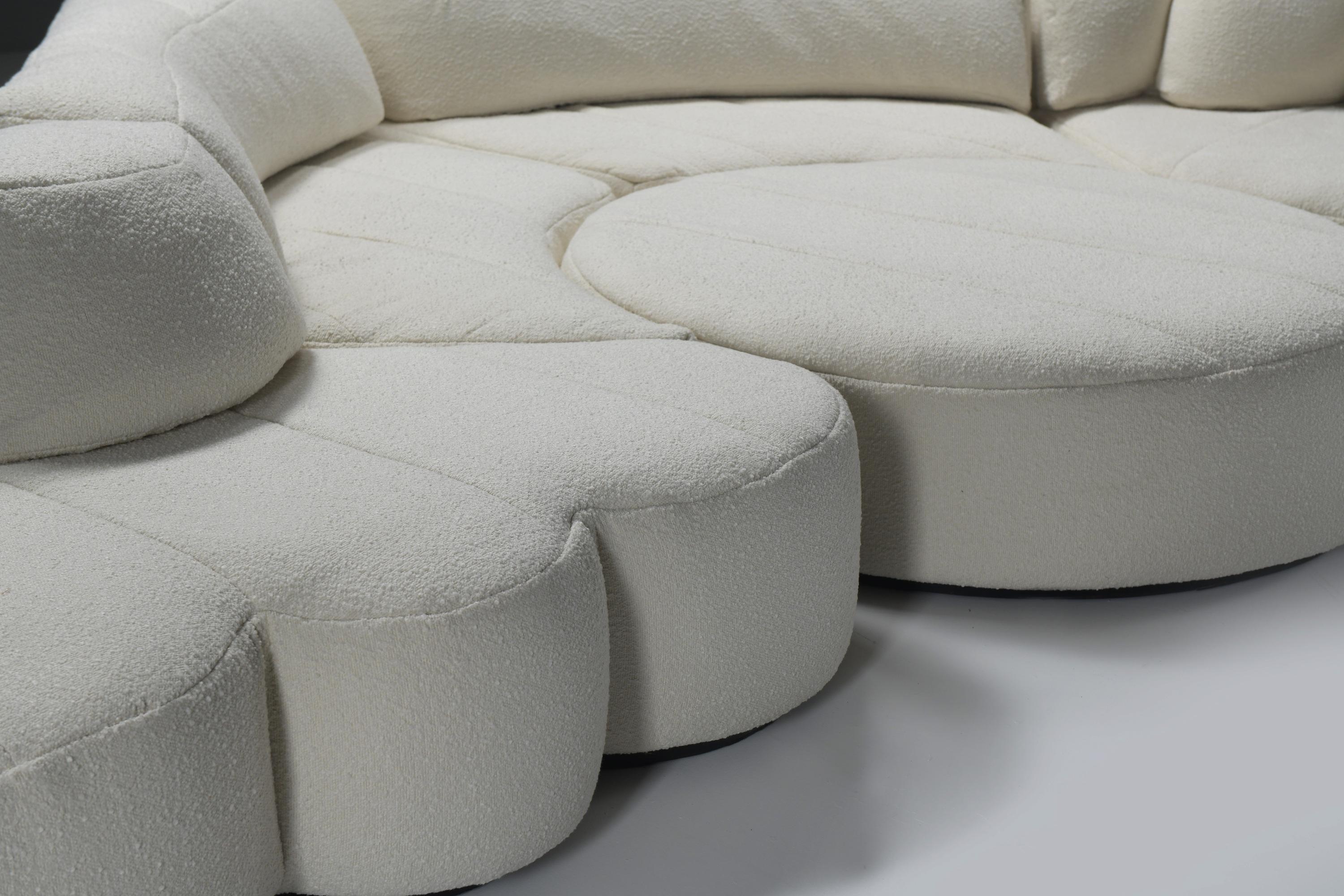 Bouclé Superbe canapé modulaire Paysage ou Landscape XL de Hans Hopfer pour Roche Bobois. en vente