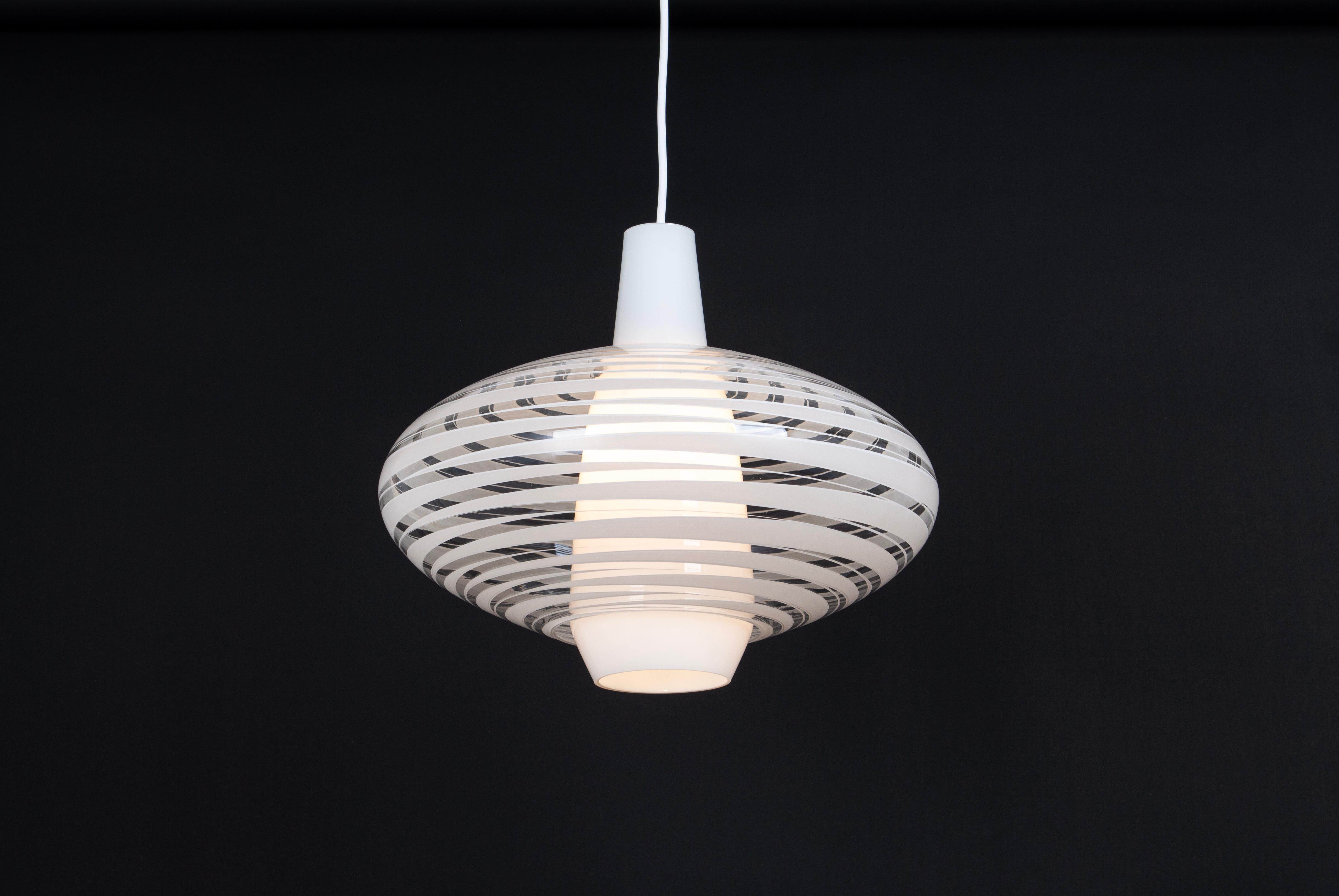 Stunning Pendant Light Designed by A.Gangkofner Peill & Putzler, Germany, 50s For Sale 4