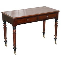 Stunning Period Victorian Mahogany Writing Desk 1860 Lovely Function Piece
