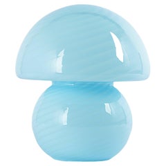 Stunning petite Blue Glass Table Lamp by Vetri Murano, Italy, 1970s