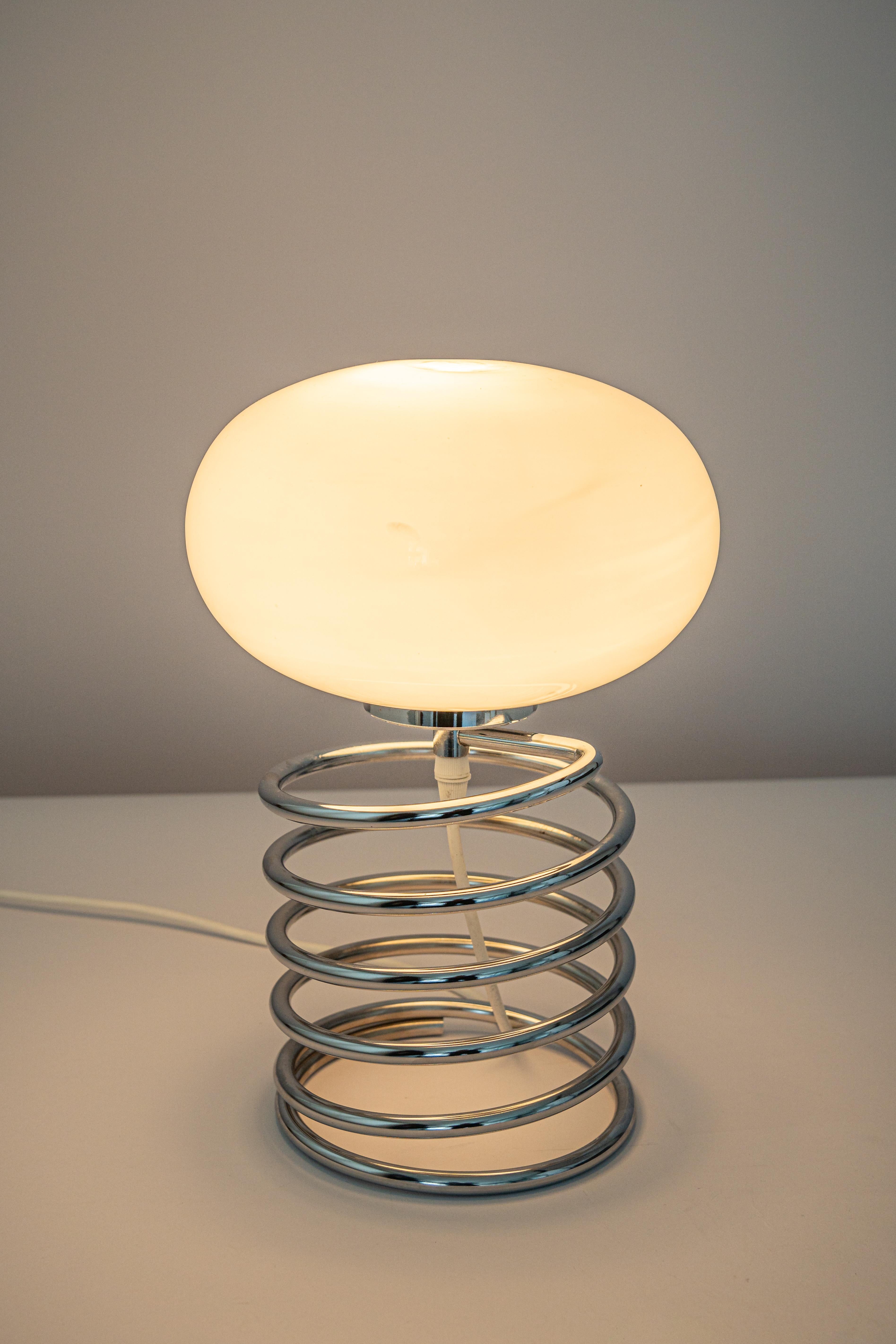 Stunning Petite Design Spiral Table Lamp, Ingo Maurer, 1970s 2