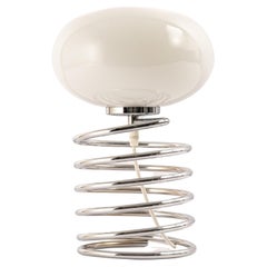 Atemberaubende Spiral-Tischlampe in kleinem Design, Ingo Maurer, 1970er Jahre