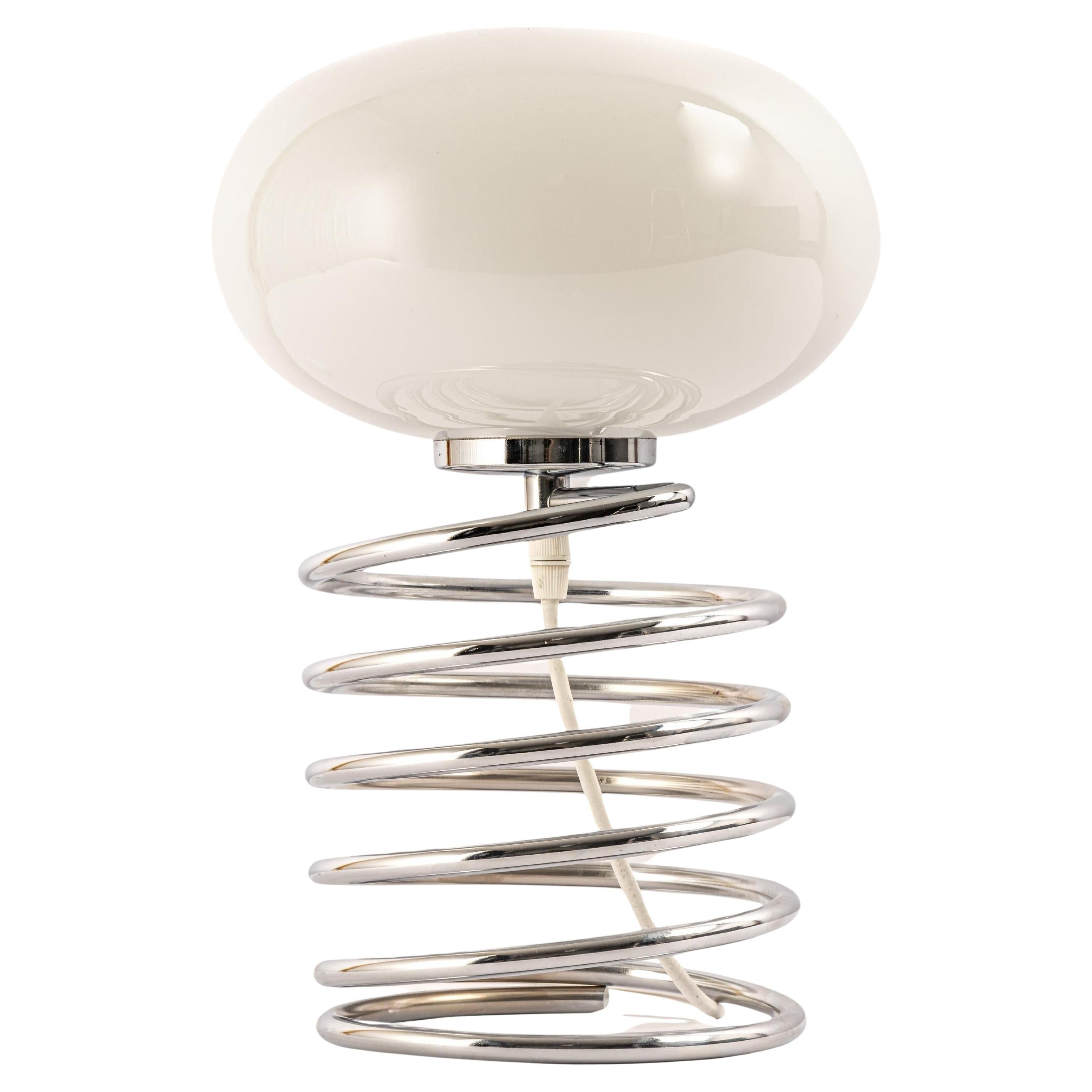 Superbe lampe de bureau en forme de spirale, Ingo Maurer, 1970