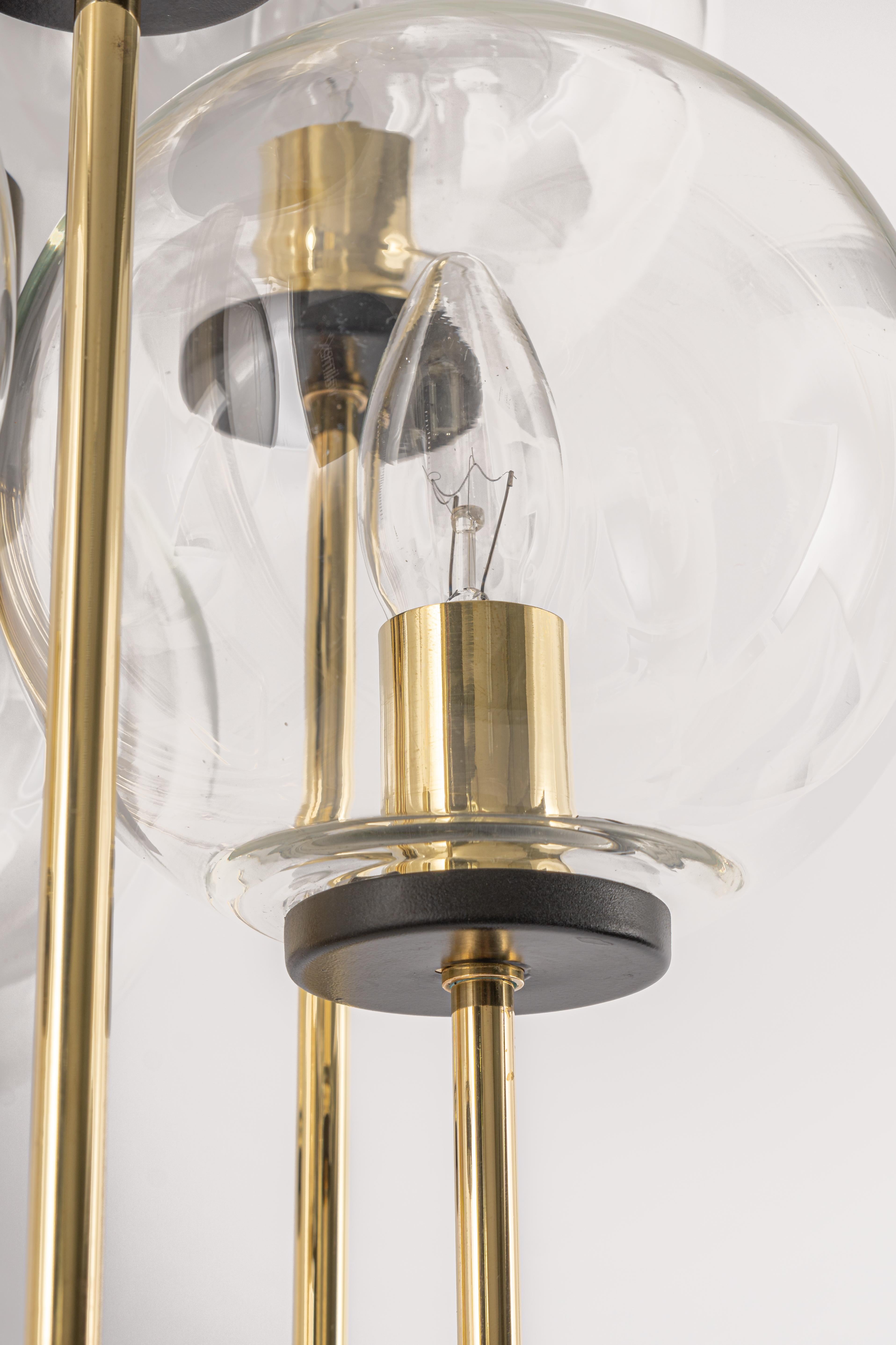 Stunning Petite Sciolari Style Brass Pendant Light, Germany, 1970s For Sale 3