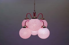 Stunning Pink Space Age Orbit Lamp, 1960s