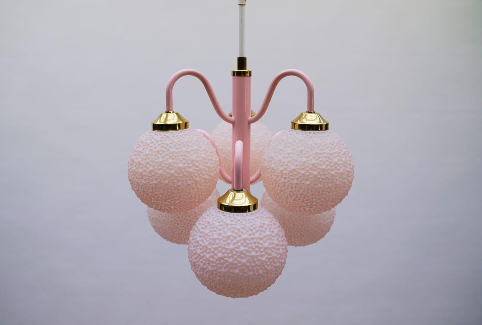 Mid-20th Century Stunning Pink Space Age Orbit Lamp, 1960s