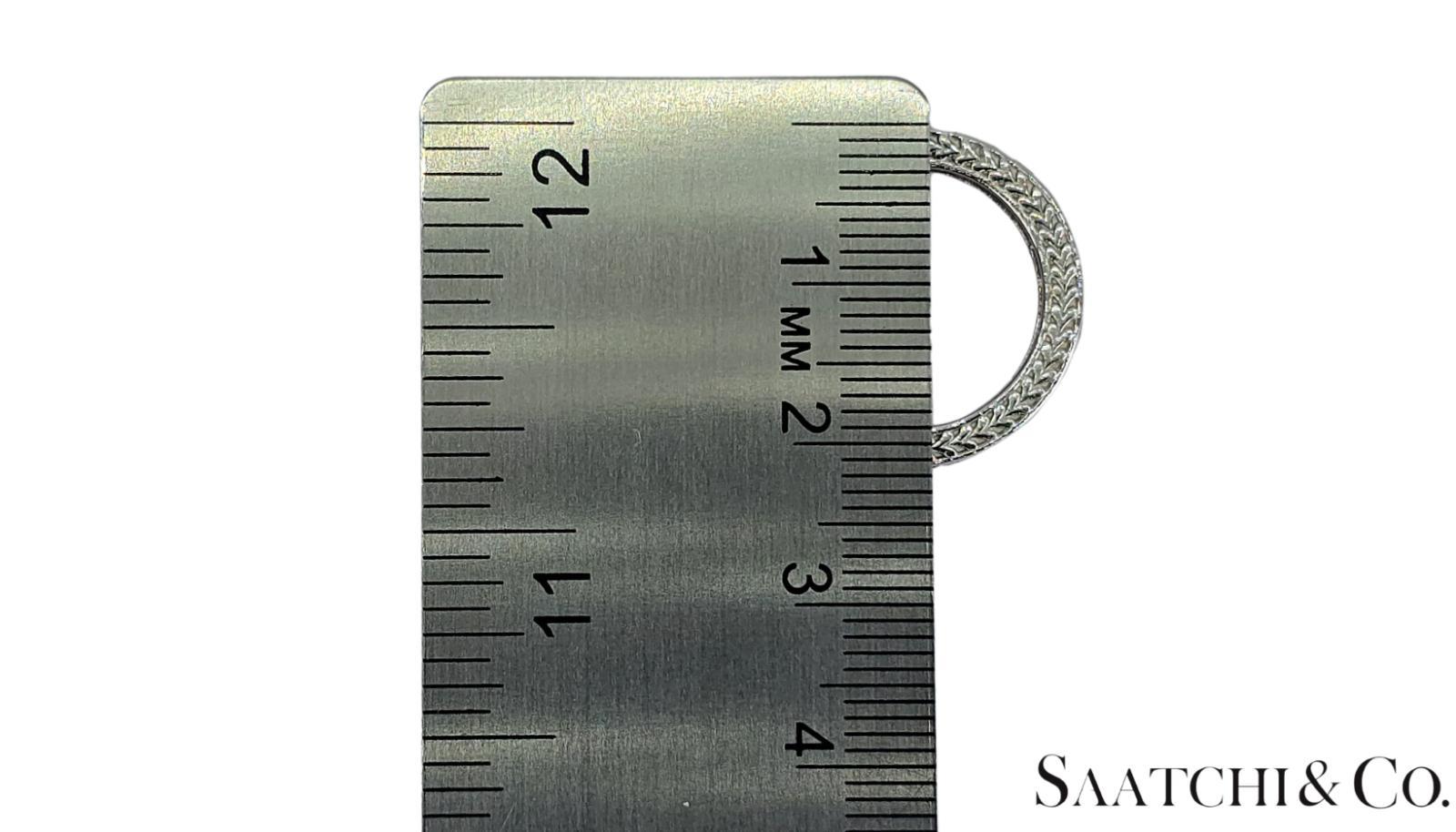Atemberaubende Platin 950 graviert natürlichen Rubin: Ring Band, Größe 5.5 im Angebot 2