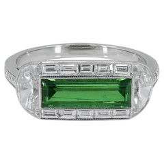 Sophia D. 1.10 Carat Emerald Platinum Ring