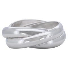 Superbe bague à nœud en platine