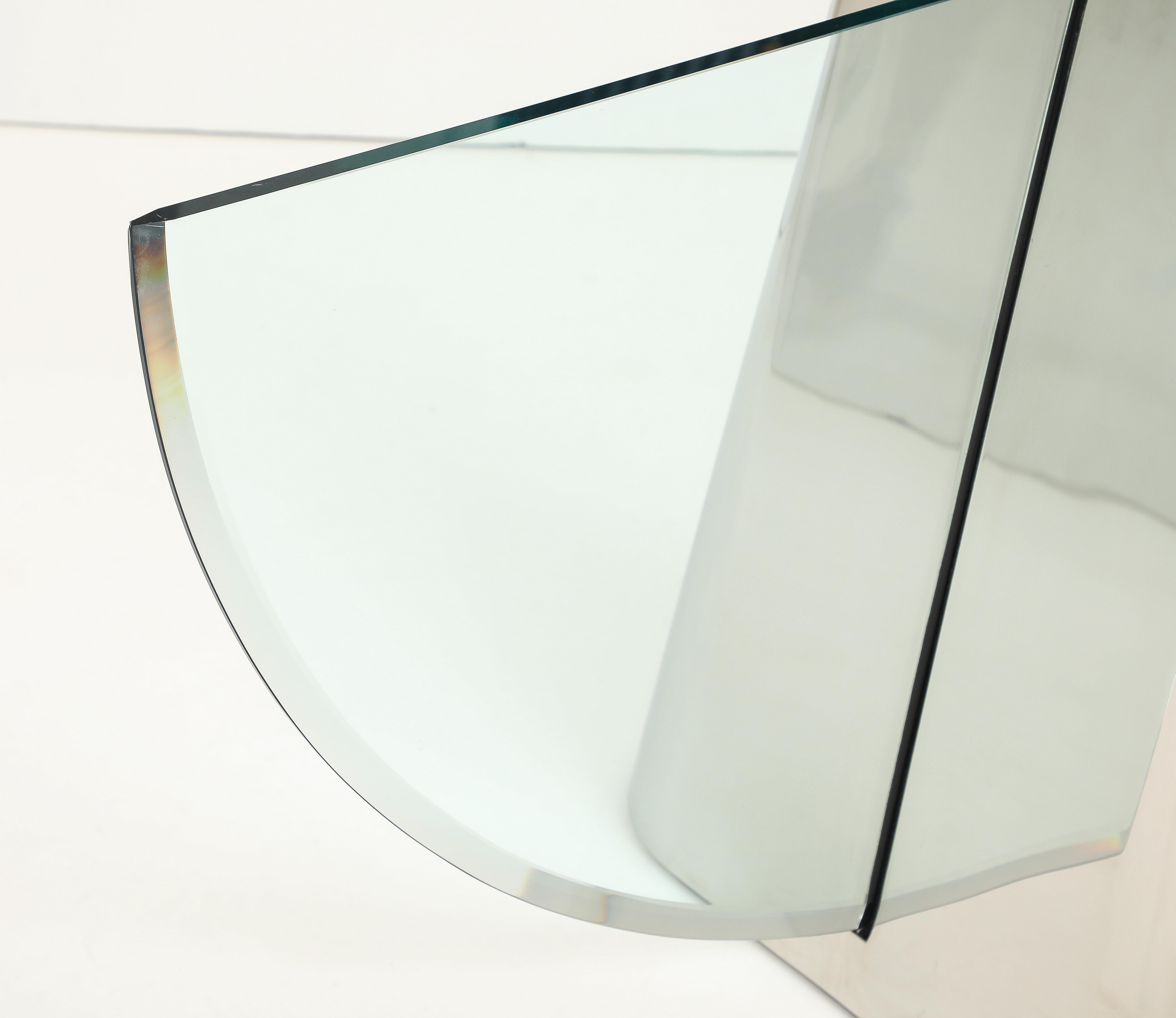 Stunning Polished Steel Pinnacle Dining Table by J Wade Beam for Brueton For Sale 3