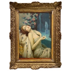 Stunning Portrait of Lady Astor by F. Martin-Kavel, France, Art Deco