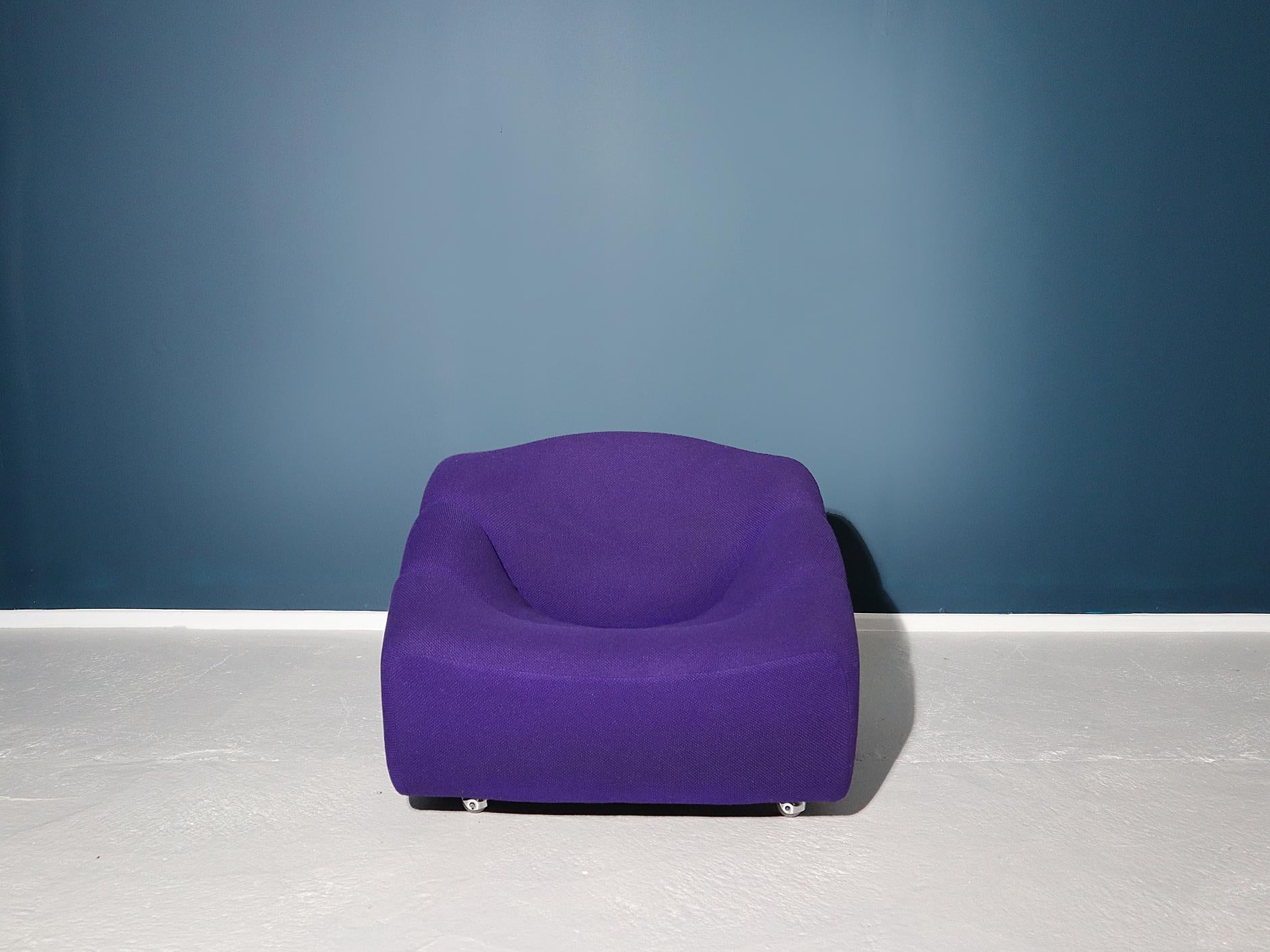 Mid-Century Modern Stunning Purple Pierre Paulin 'ABCD' Chair for Artifort, 1960s For Sale