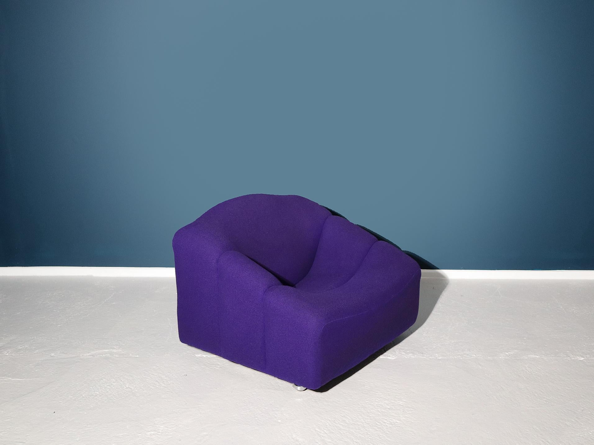 Dutch Stunning Purple Pierre Paulin 'ABCD' Chair for Artifort, 1960s For Sale