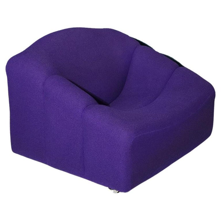 Stunning Purple Pierre Paulin 'ABCD' Chair for Artifort, 1960s For Sale