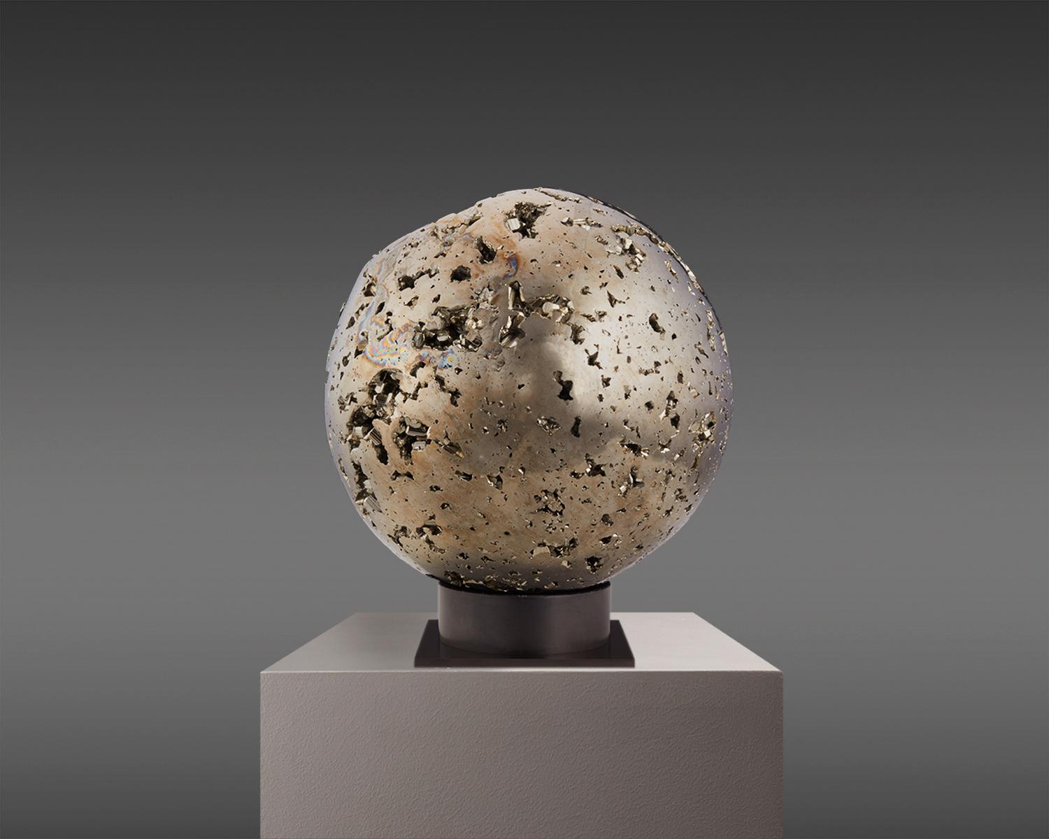 Peruvian Stunning Pyrite Sphere For Sale