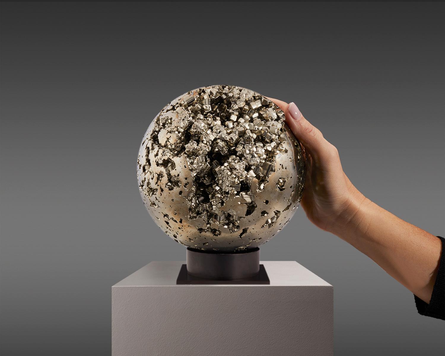 Stunning Pyrite Sphere For Sale 2
