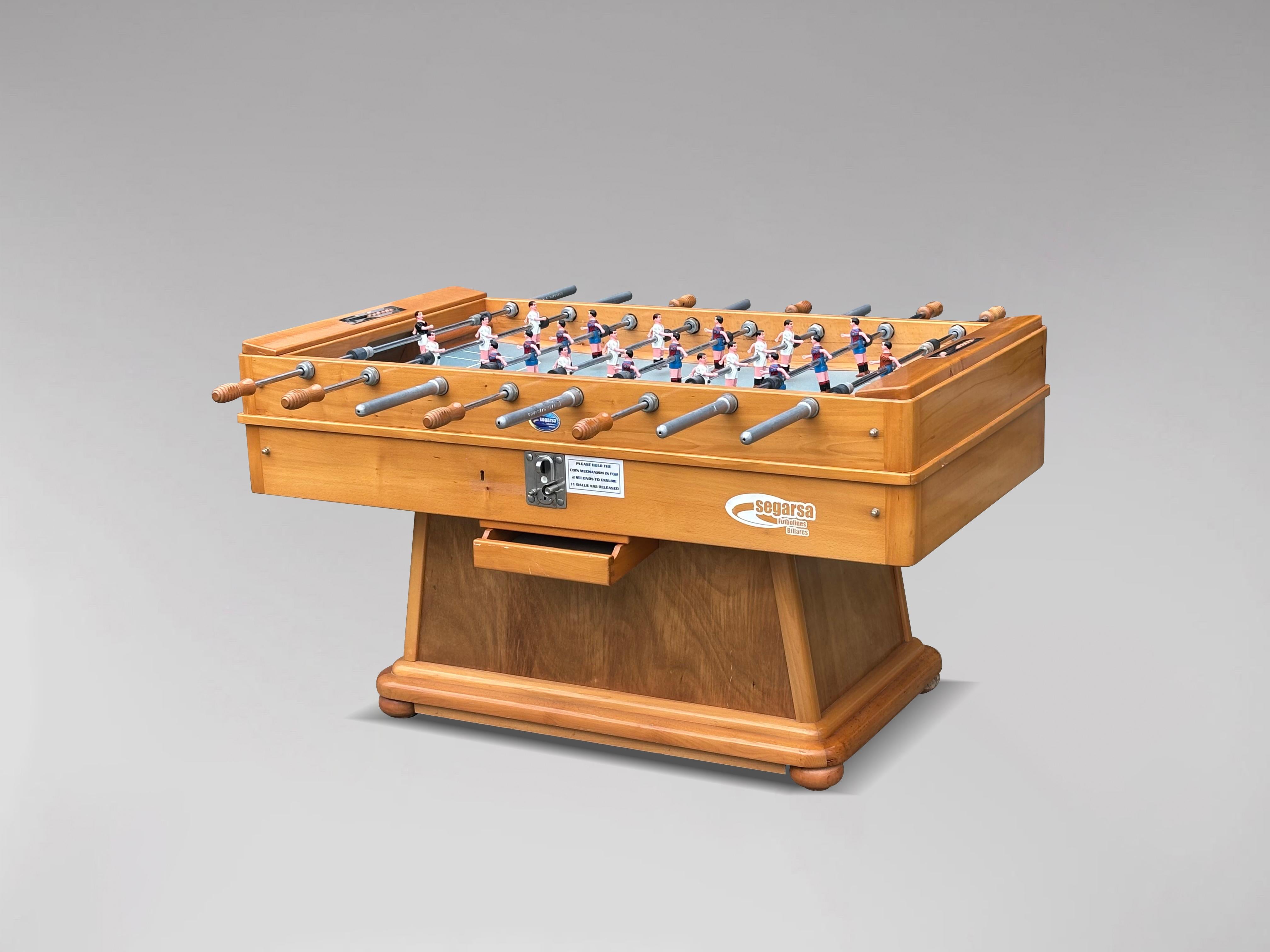 Stunning Quality 1980s Spanish Foosball Kicker Table For Sale 6