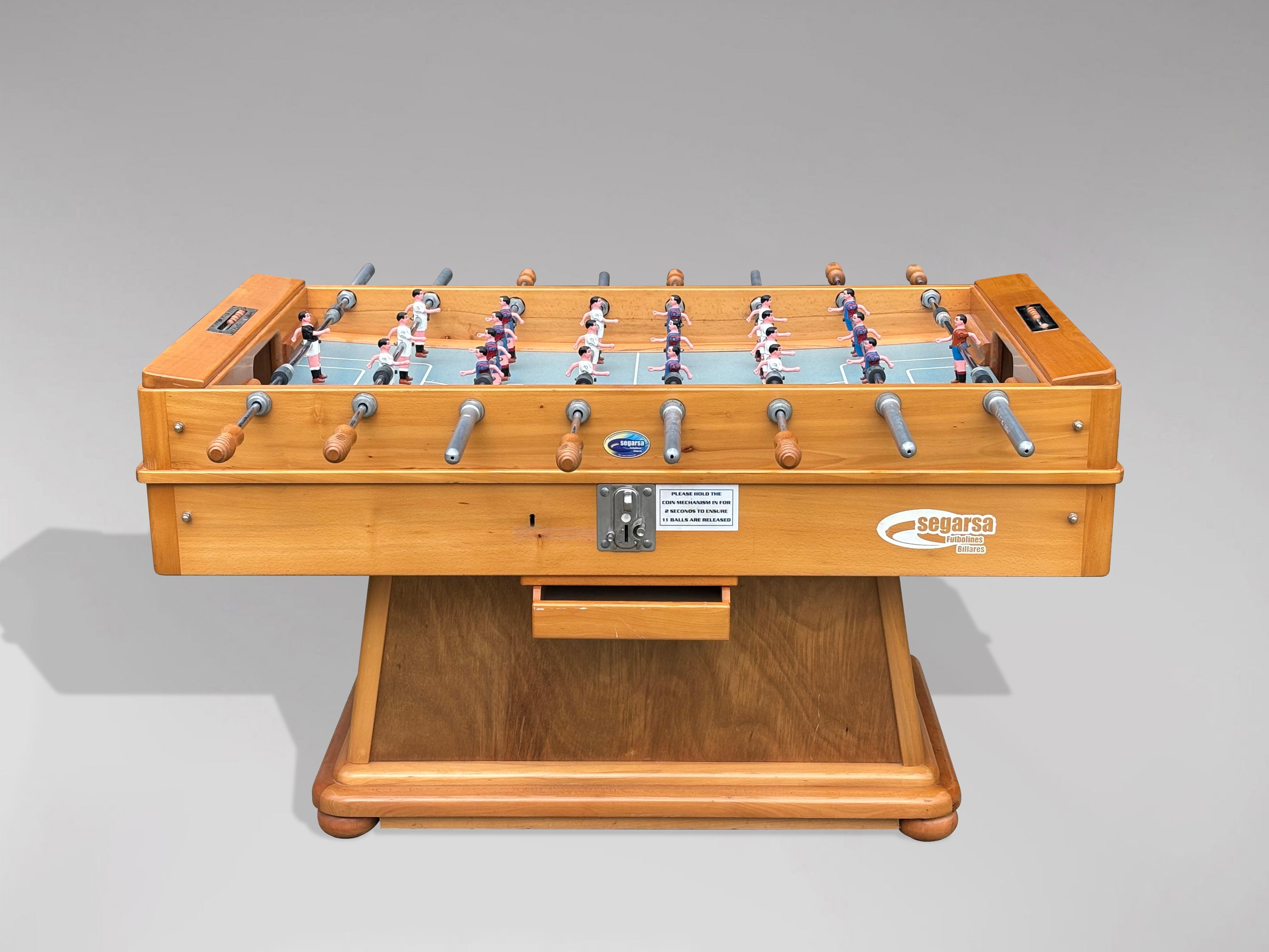 Mid-Century Modern Stunning Quality 1980s Spanish Foosball Kicker Table For Sale