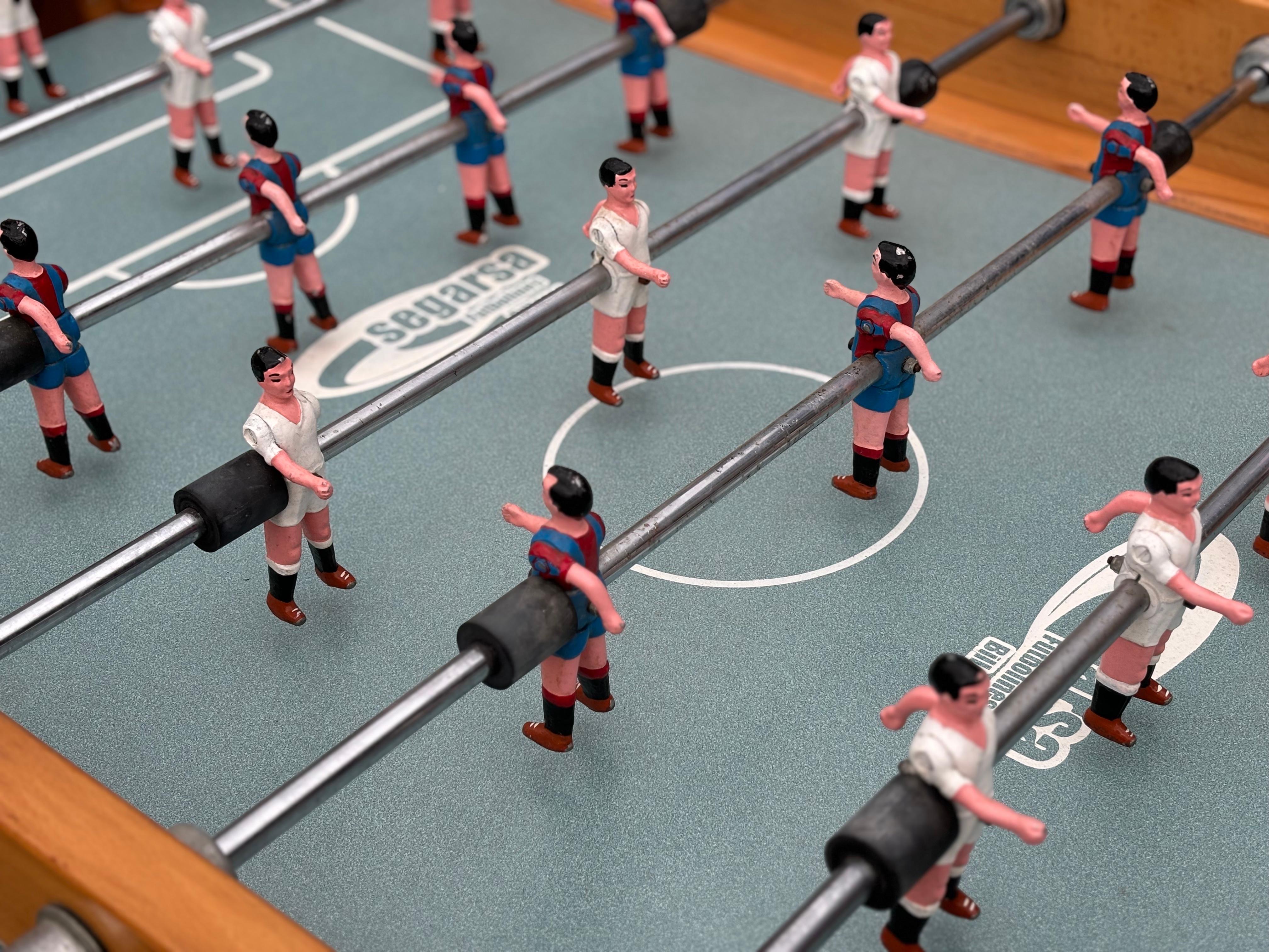 Stunning Quality 1980s Spanish Foosball Kicker Table For Sale 1