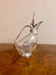 Stunning quality antique claret jug