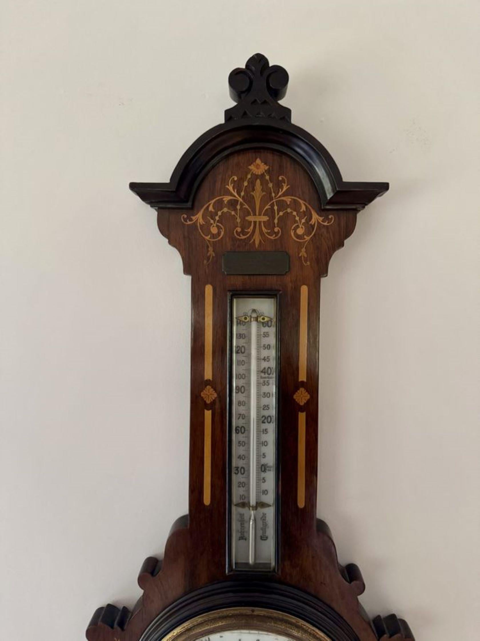 Barómetro banjo eduardiano antiguo de impresionante calidad en Bueno estado para la venta en Ipswich, GB