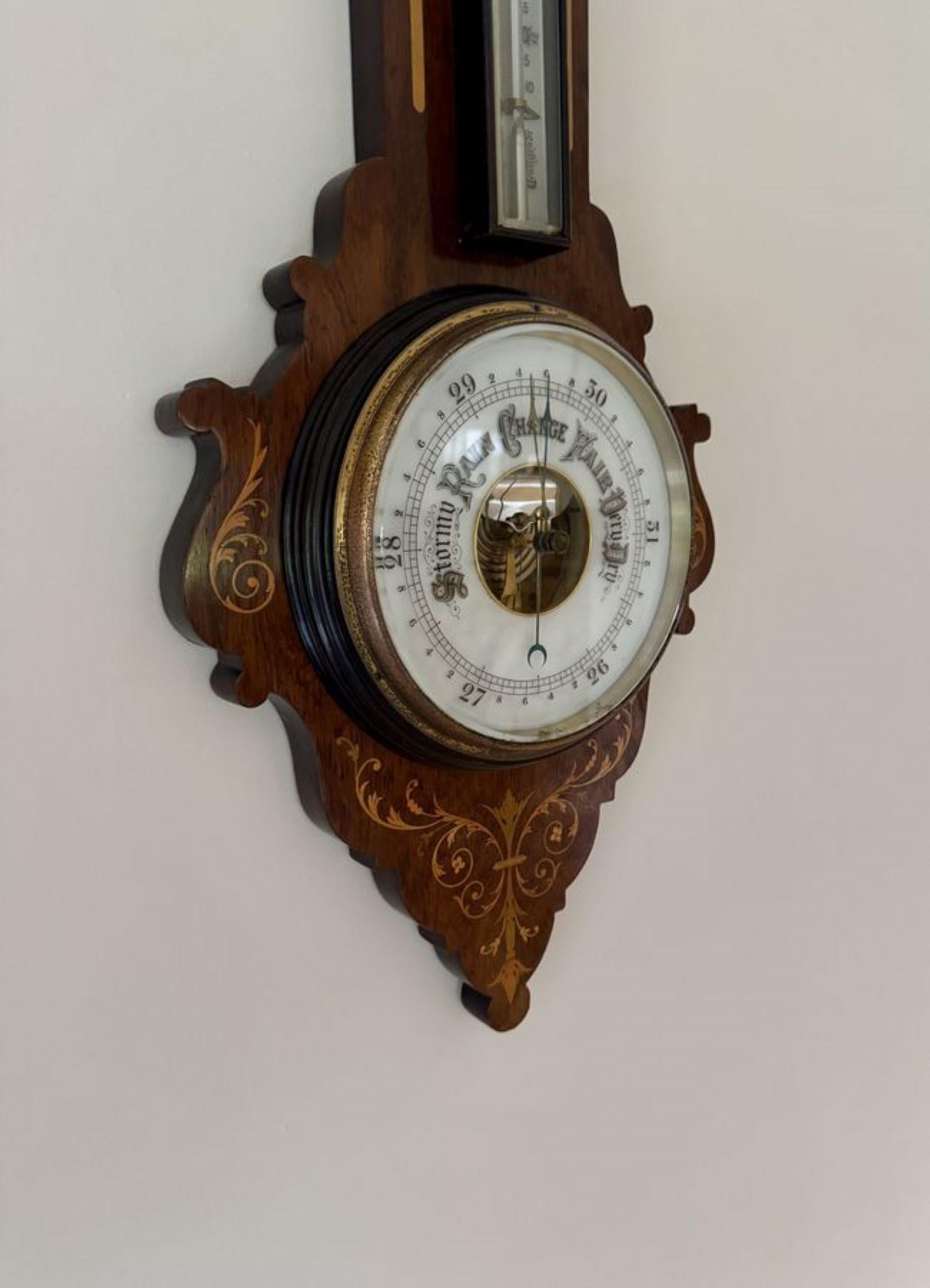 Barómetro banjo eduardiano antiguo de impresionante calidad siglo XX en venta