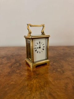 Stunning quality antique Edwardian brass carriage clock