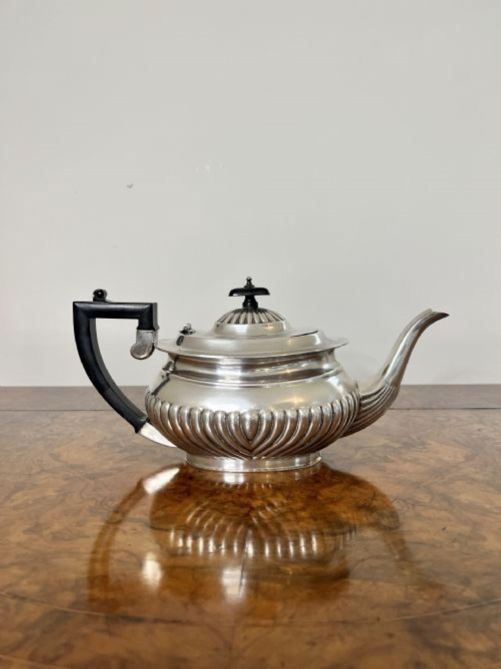 Stunning quality antique Edwardian three piece tea set  For Sale 2