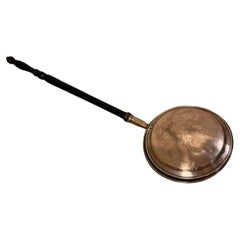 Stunning quality Antique George III copper warming pan 