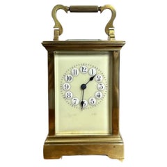 Stunning quality Used large French brass carriage clock