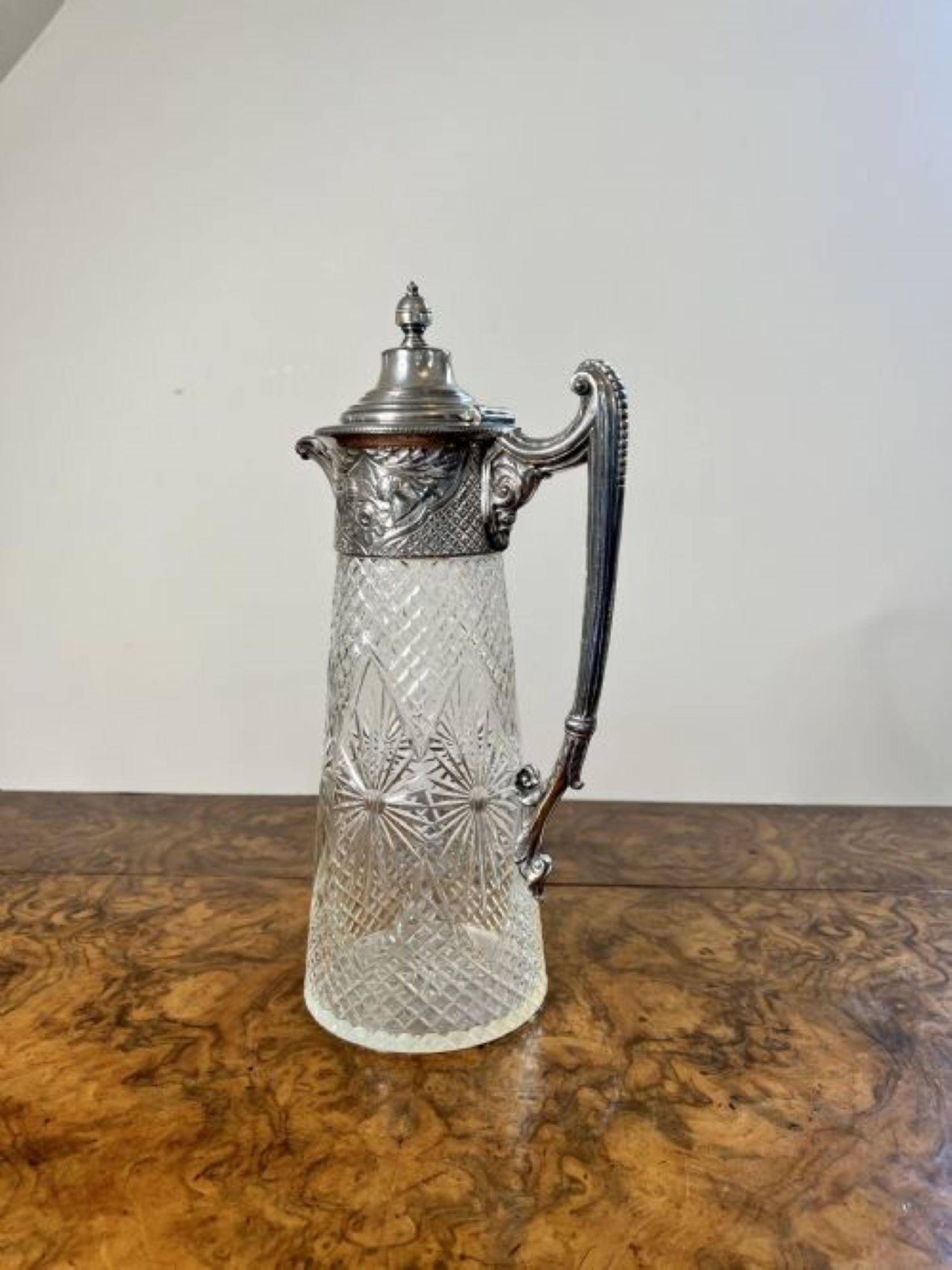 Stunning quality antique Victorian claret jug  For Sale 1