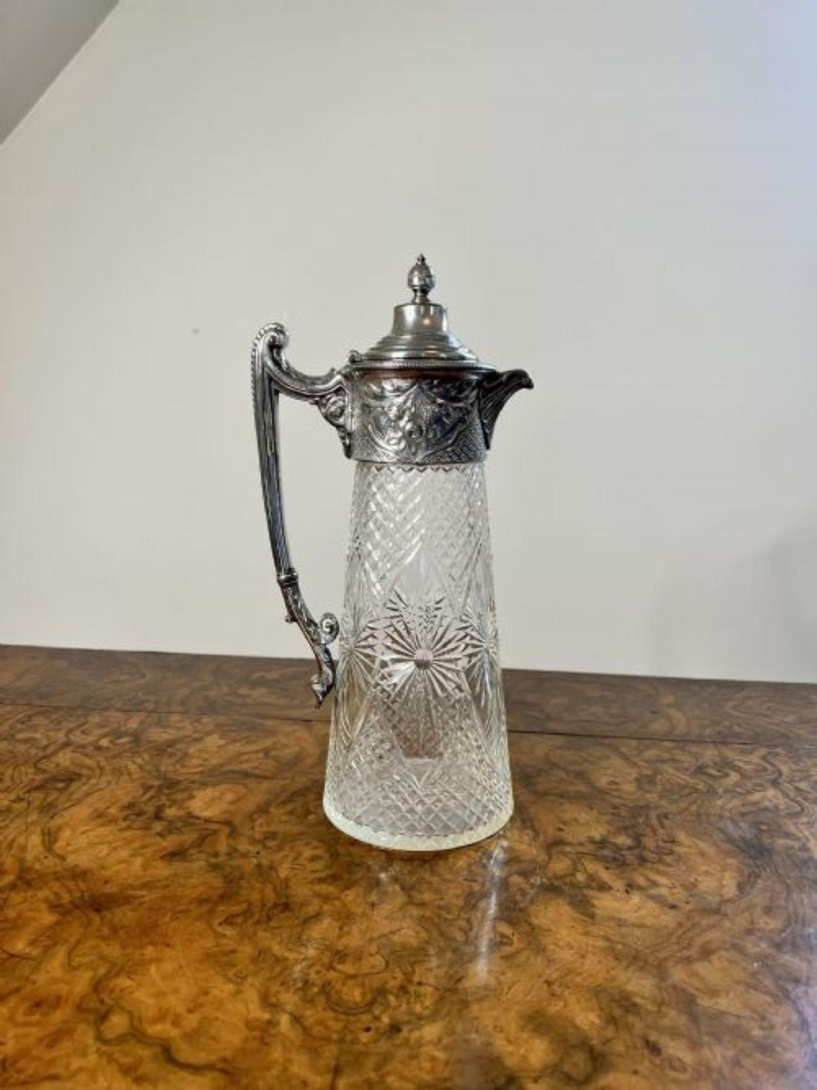Stunning quality antique Victorian claret jug  For Sale 3