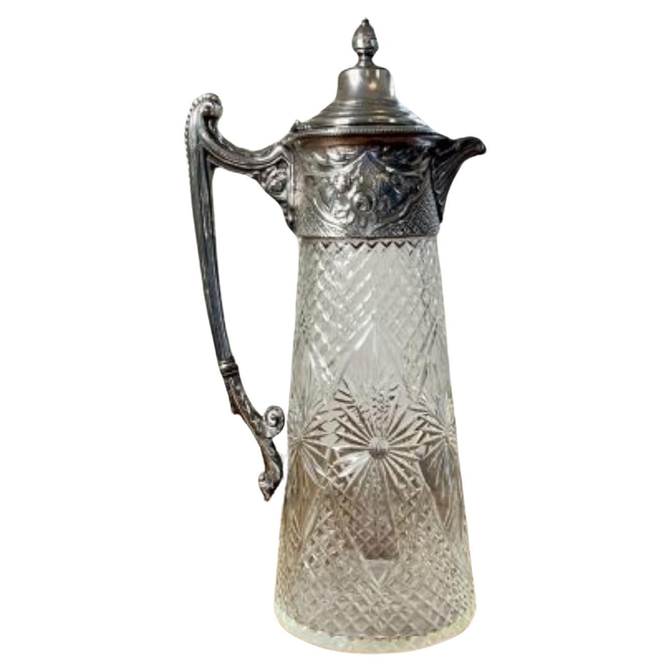 Stunning quality antique Victorian claret jug  For Sale