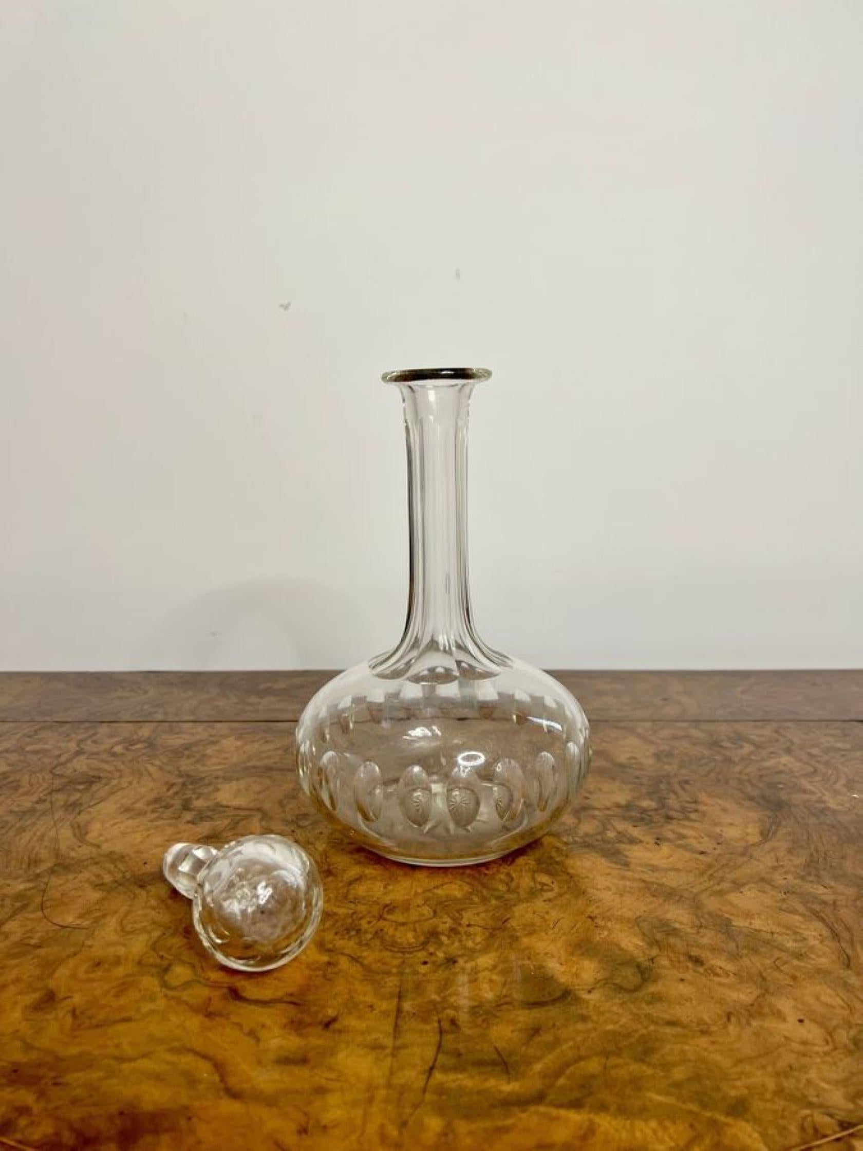 19th Century Stunning quality antique Victorian decanter  For Sale