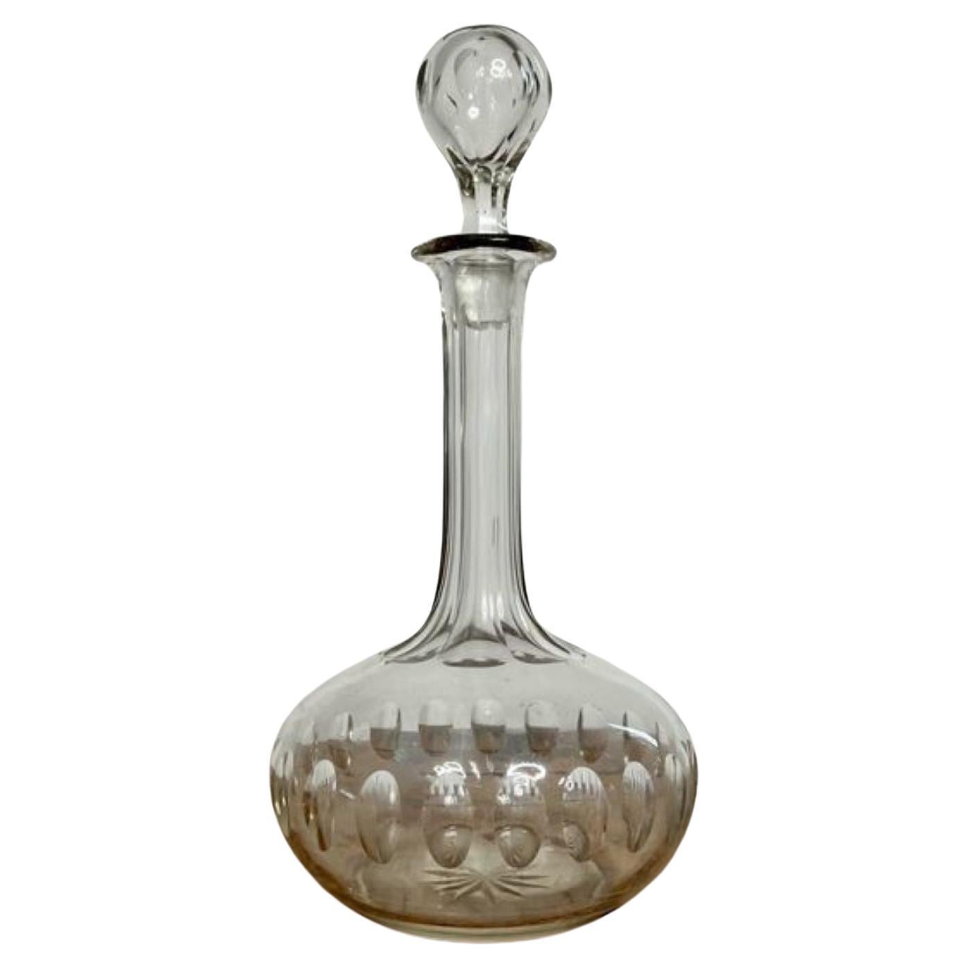 Stunning quality antique Victorian decanter  For Sale