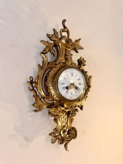 Stunning quality antique Victorian French neo Rococo wall clock