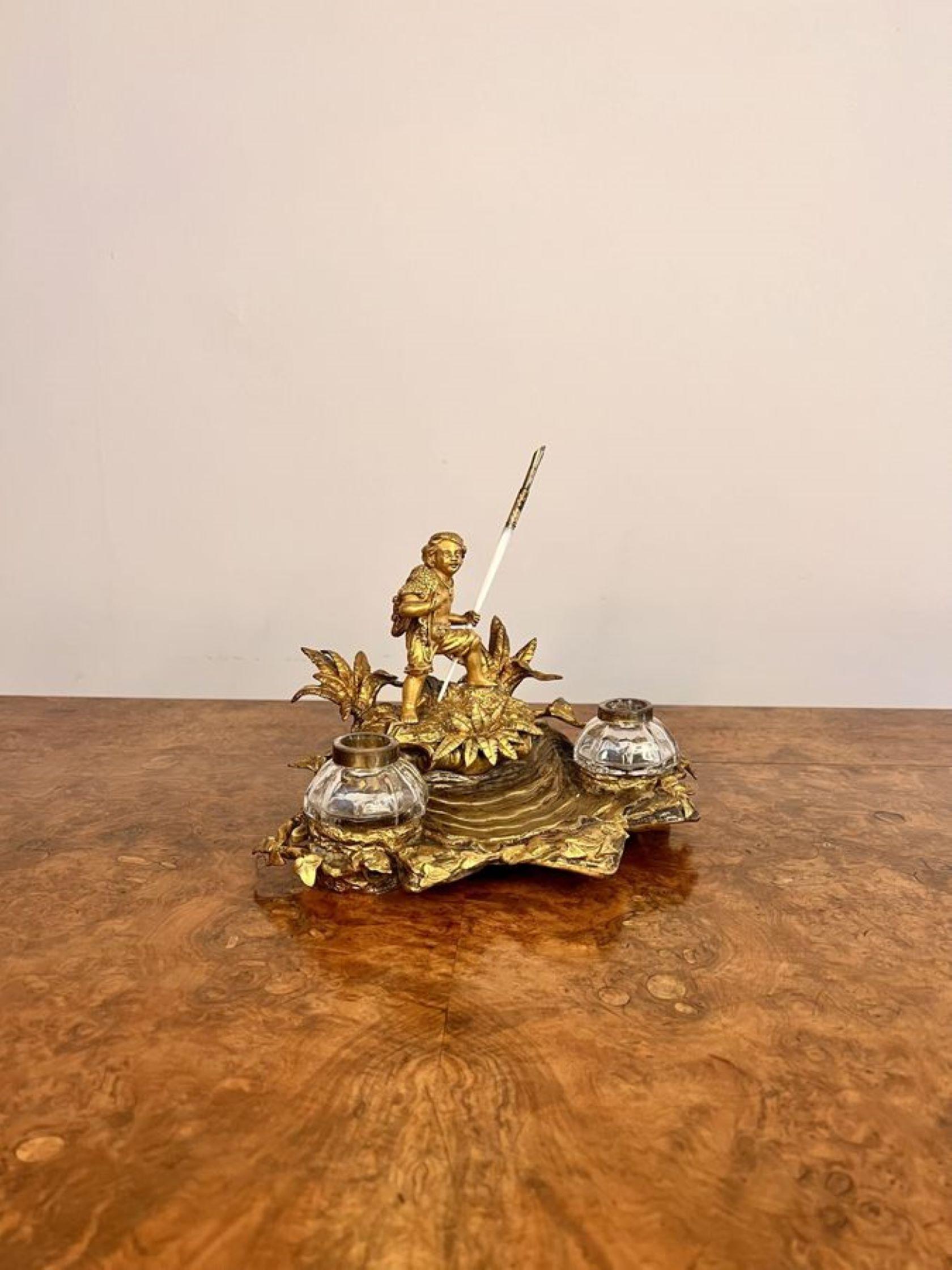 Atemberaubende Qualität antiken viktorianischen Französisch Ormolu Schreibtisch gesetzt im Zustand „Gut“ im Angebot in Ipswich, GB