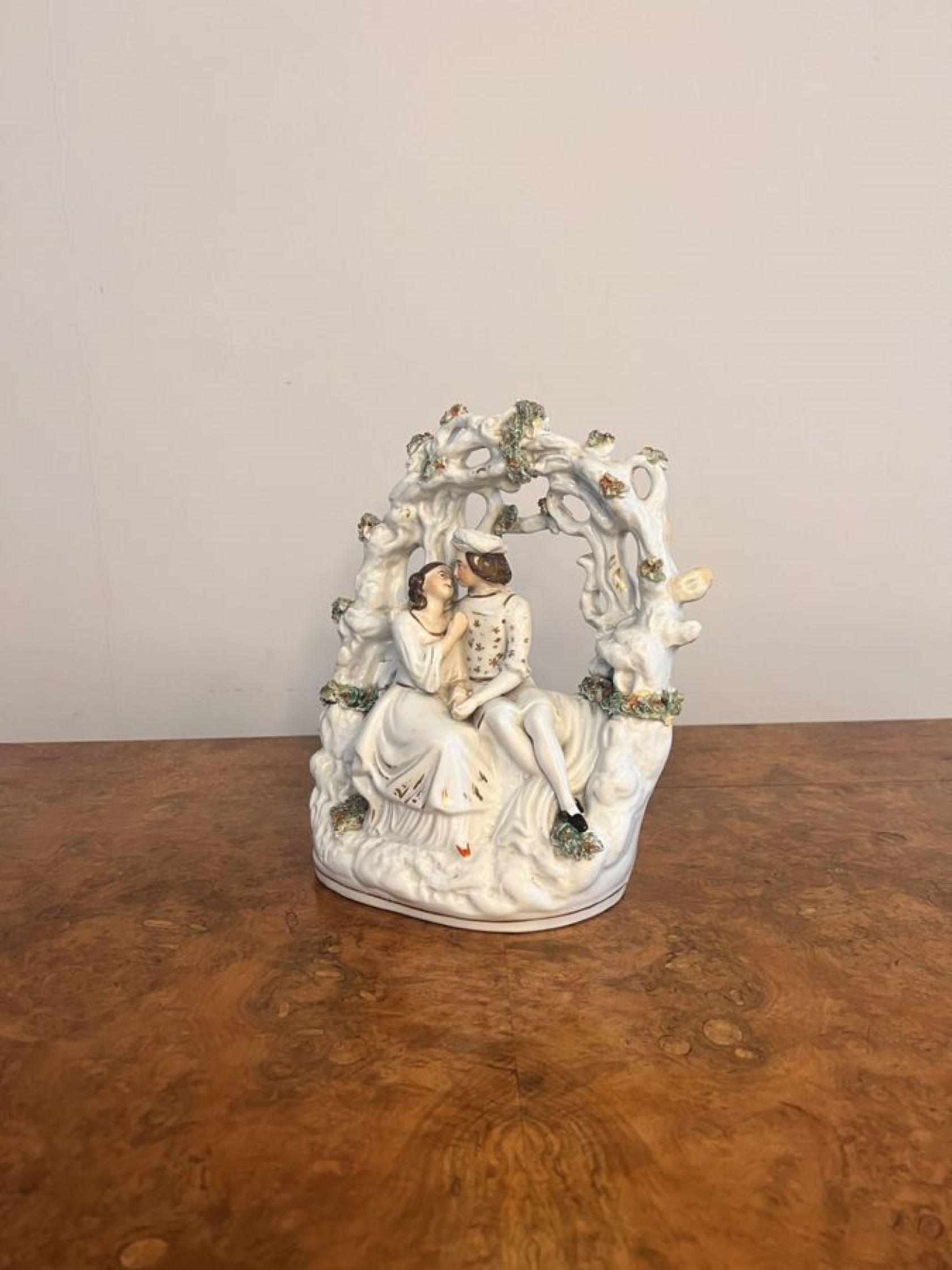 Stunning quality antique Victorian Staffordshire figure In Good Condition For Sale In Ipswich, GB